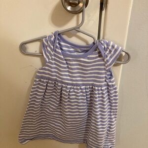 Striped Purple Kids Dress